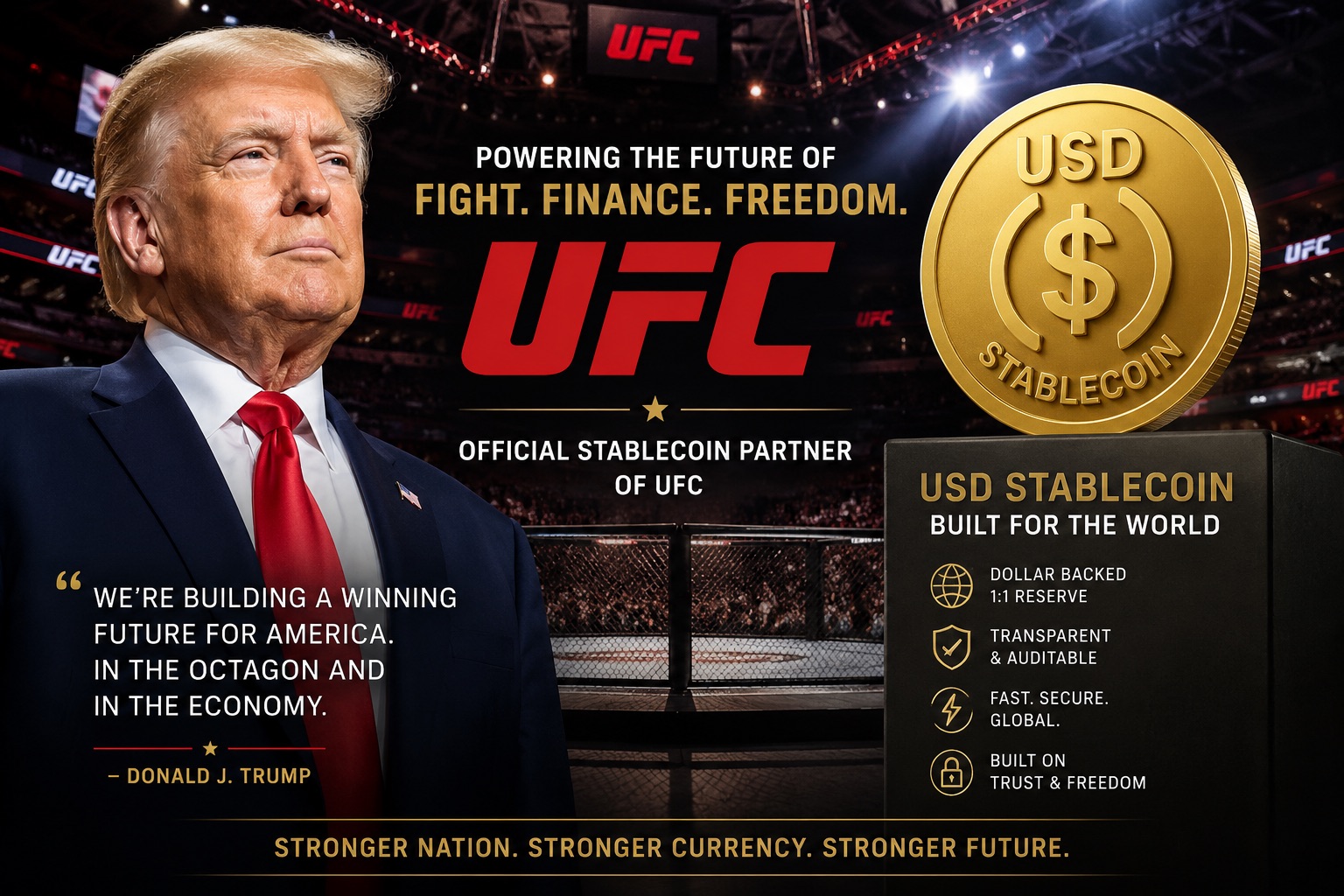UFC Goes Crypto In The White House: Fighters To Receive Bonuses In Trump-Powered Coin